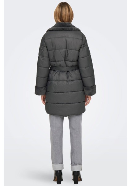 Kadın Cuba Faux Fur Puffer Kaban
