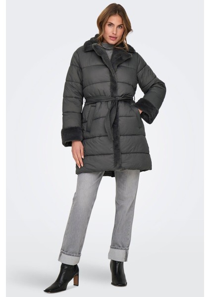 Kadın Cuba Faux Fur Puffer Kaban