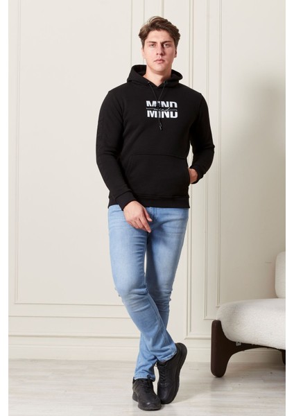 Baskılı Kapşonlu Erkek Sweat fiyatları