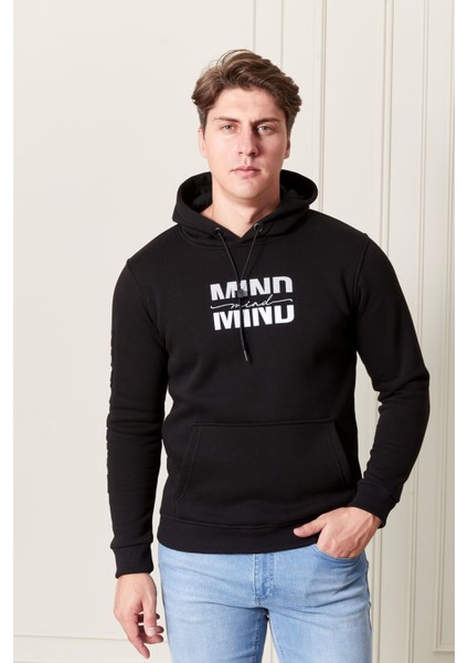 Baskılı Kapşonlu Erkek Sweat fırsatları