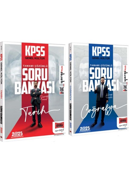 2025 KPSS Tarih ve Coğrafya Soru Bankası Seti 2 Kitap