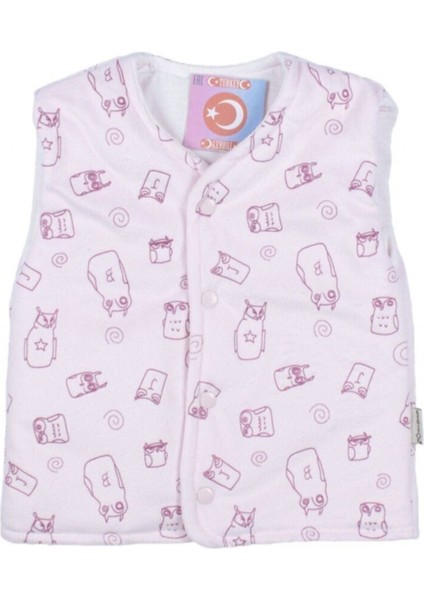 Bebek Baykuşlu Velboa Yelek 3 12 Ay