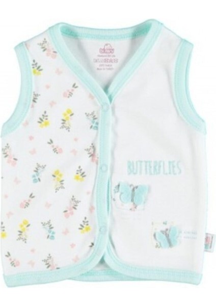 Bebek Mint Butterflies Yelek