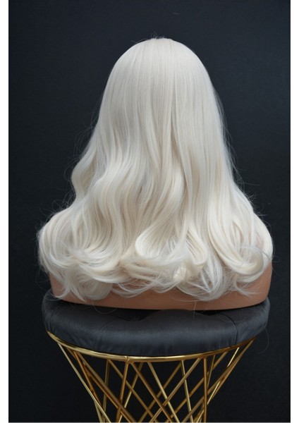 Omuz Sarı Fiber Sentetik Perçemli Peruk fiyatları