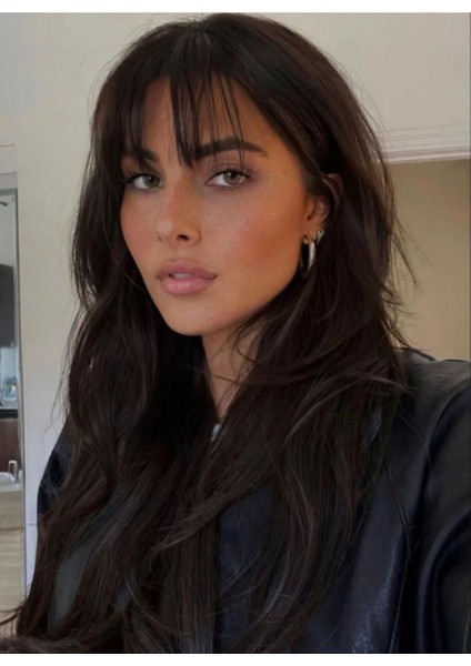 Kumral Kahküllü Düz Uzun Fiber Sentetik Peruk fiyatları