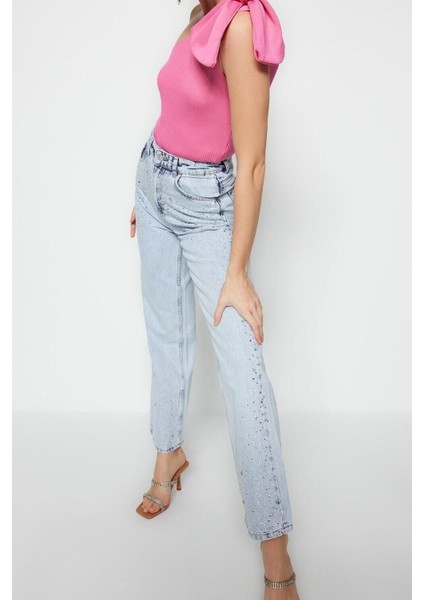 Moda Asimetrik Yaka Triko Regular Düz Desen Şık Gece Regular Kolsuz Bluz fiyatları