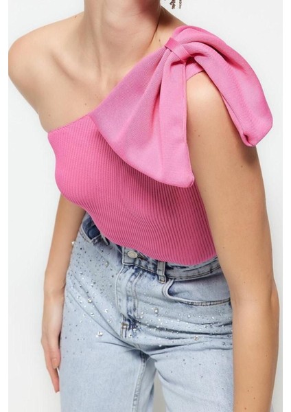 Moda Asimetrik Yaka Triko Regular Düz Desen Şık Gece Regular Kolsuz Bluz modelleri