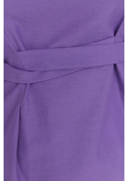 Moda Büyük Beden Bisiklet Yaka Dokuma Regular Düz Desen Casual Günlük Regular Kısa Kol Bluz