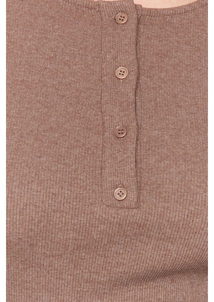 Moda Büyük Beden Bisiklet Yaka Örme Fit Düz Desen Casual Günlük Regular Uzun Kol Bluz modelleri