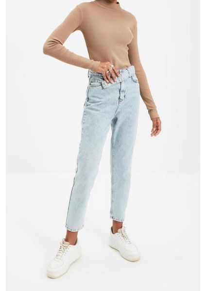 Moda Dik Yaka Örme Slim Düz Desen Casual Günlük Regular Uzun Kol Bluz fiyatları