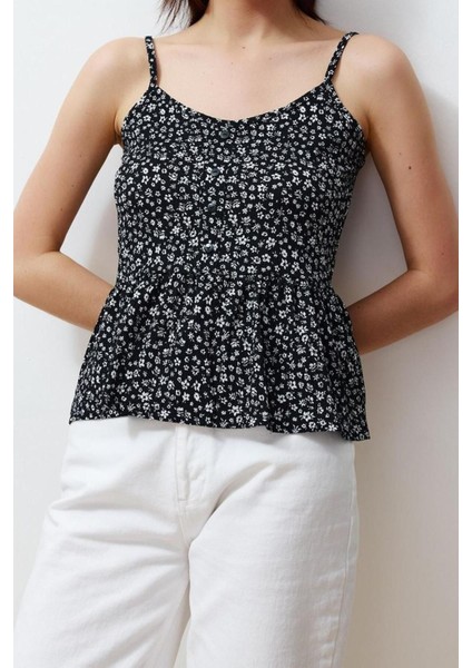 Moda Asimetrik Yaka Örme Slim Çiçekli Desen Casual Günlük Regular Uzun Kol Bluz modelleri