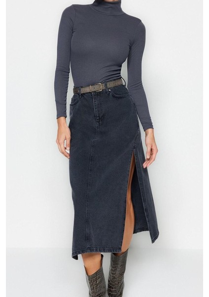 Moda Balıkçı Yaka Örme Slim Düz Desen Casual Günlük Regular Uzun Kol Bluz modelleri