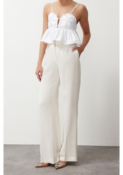 Moda Kalp Yaka Dokuma Crop Düz Desen Şık Gece Crop Askılı Kol Bluz fırsatları