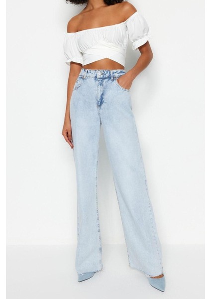 Moda Carmen Yaka Dokuma Fit Düz Desen Casual Günlük Regular Uzun Kol Bluz fırsatları