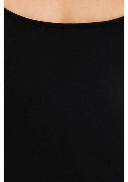 Moda Kayık Yaka Örme Slim Düz Desen Casual Günlük Regular Uzun Kol Bluz fırsatları