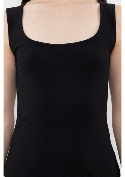 Moda Havuz Yaka Örme Regular Düz Desen Casual Günlük Regular Kolsuz Bluz fırsatları