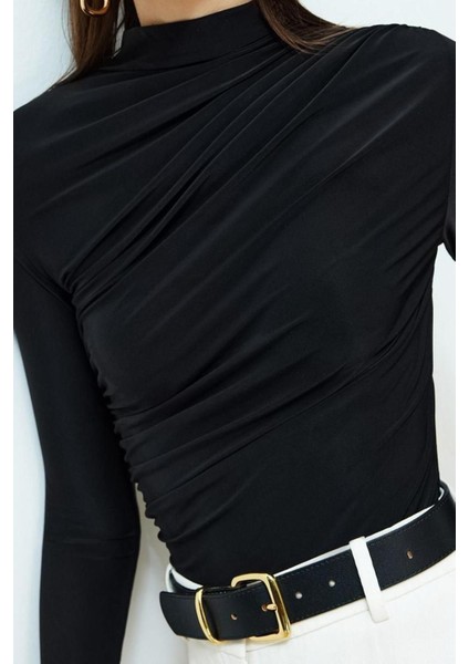 Moda Kare Yaka Örme Slim Düz Desen Casual Günlük Crop Kısa Kol Bluz fiyatları