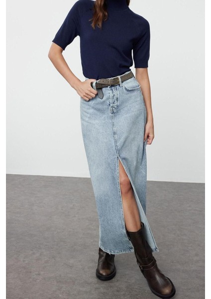 Moda Dik Yaka Triko Slim Düz Desen Casual Günlük Regular Kısa Kol Bluz modelleri