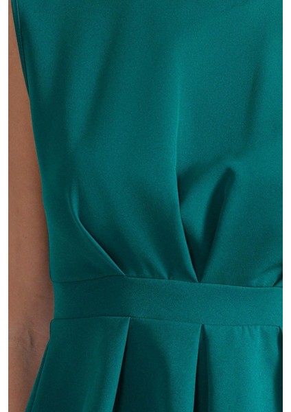 Moda Bisiklet Yaka Dokuma Fit Düz Desen Resmi Regular Kolsuz Bluz indirimleri