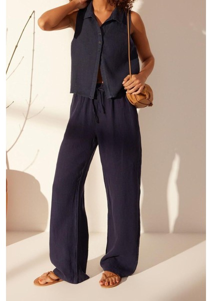 Moda Dik Yaka Denim Fit Düz Desen Casual Günlük Regular Kısa Kol Bluz modelleri