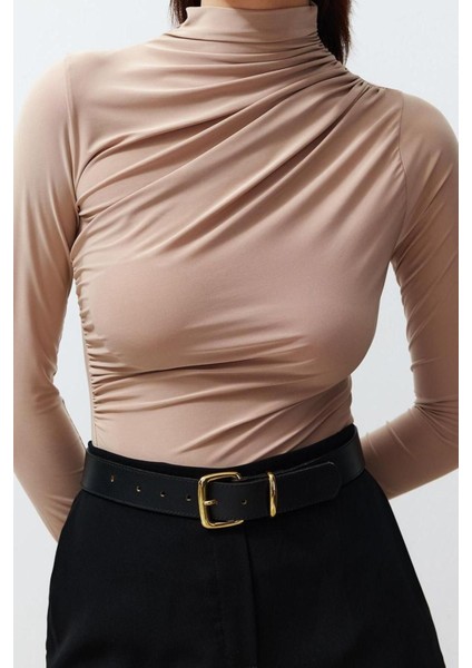 Moda Kare Yaka Örme Slim Düz Desen Casual Günlük Crop Kısa Kol Bluz fiyatları