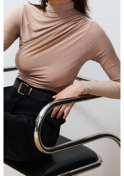 Moda Kare Yaka Örme Slim Düz Desen Casual Günlük Crop Kısa Kol Bluz fırsatları