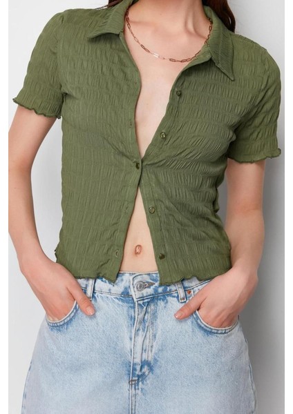 Moda Polo Yaka Örme Slim Düz Desen Casual Günlük Regular Kısa Kol Bluz fiyatları
