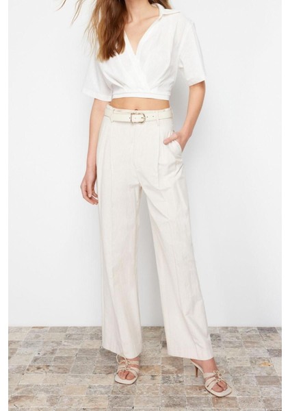 Moda V Yaka Dokuma Regular Düz Desen Casual Günlük Crop Kısa Kol Bluz modelleri