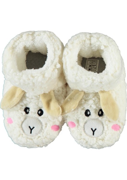 Kız Çocuk Panduf 31-35 Numara Ekru fiyatları