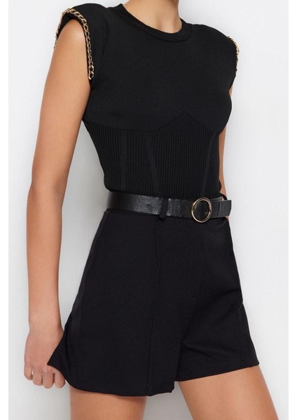 Moda Bisiklet Yaka Triko Regular Düz Desen Casual Günlük Regular Kolsuz Bluz fiyatları