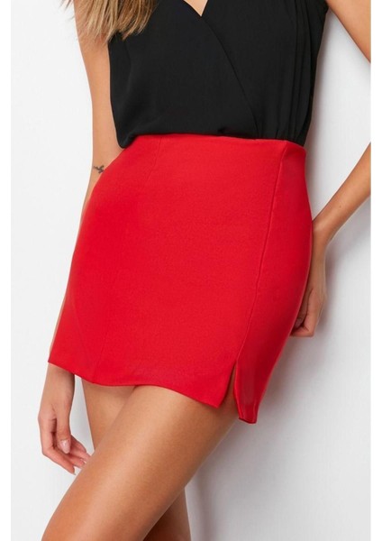 Moda Bodycon Düz Desen Şık Gece Mini Boy Dokuma Etek fırsatları