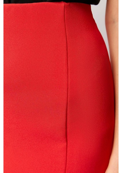 Moda Bodycon Düz Desen Şık Gece Mini Boy Dokuma Etek indirimleri