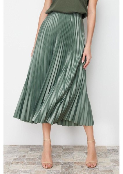 Moda Regular Düz Desen Günlük Maxi Boy Piliseli Maxi Esnek Örme Etek modelleri