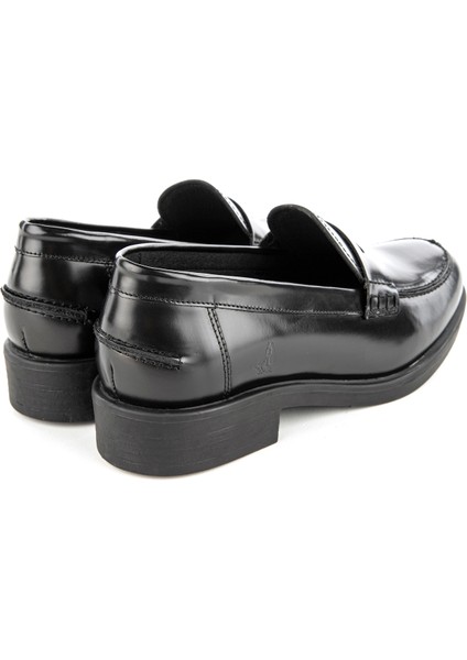 Deri Siyah Kadın Loafer 725023-430