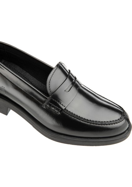 Deri Siyah Kadın Loafer 725023-430