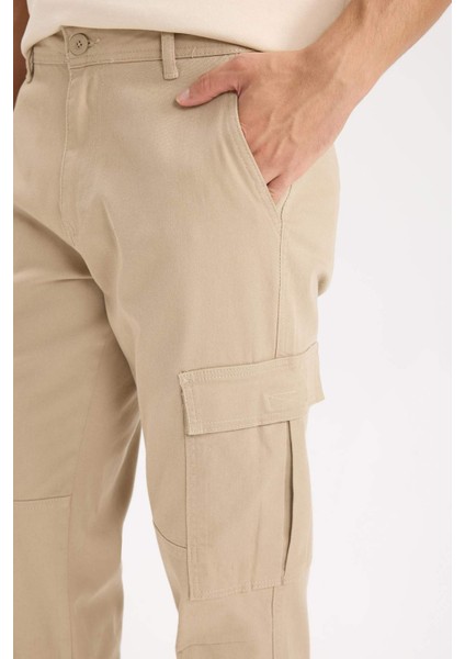 Gabardin Pantolon Wide Leg Bol Rahat Kesim Kargo Cepli Düz Paça C9160AX24AU indirimleri