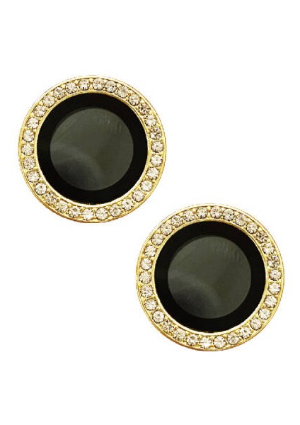 iPhone 15 Kamera Lens Koruyucu Taş Detaylı Cl-06