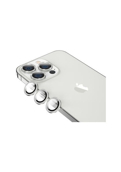 iPhone 13 Pro Max Kamera Lens Koruyucu Taş Detaylı Cl-06