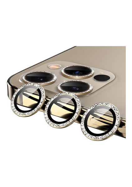 iPhone 12 Pro Max Kamera Lens Koruyucu Taş Detaylı Cl-06