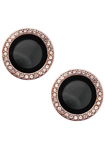 iPhone 15 Kamera Lens Koruyucu Taş Detaylı Cl-06