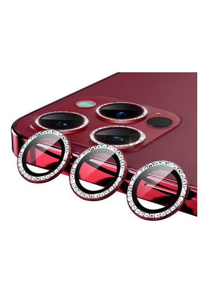 iPhone 11 Pro Kamera Lens Koruyucu Taş Detaylı Cl-06