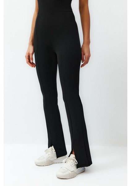 Kadın Moda Ince Askılı Geniş Paça Havuz Yaka Uzun Toparlayıcı Ip Askılı Destekli Örme Spor Tulum fiyatları