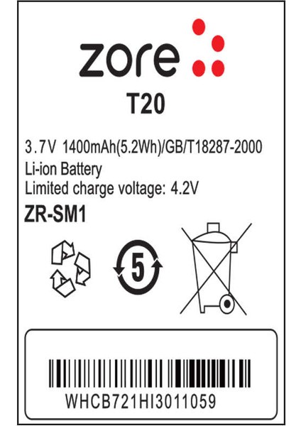 T20 Zore Quality Batarya fiyatları