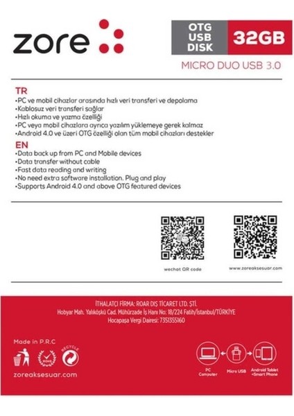 3.0 Micro Metal Otg 32 GB