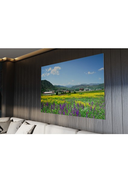 Tablo - Duvar Tablosu - Çiçek ve Manzara Temalı Tablo - Ev Dekorasyon - 60X40 cm