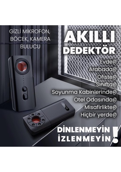 Kamera Mikrofon Bug Böcek Gps Bulucu Dedektör