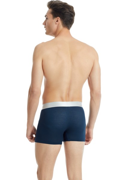 Erkek Modal Elastan Boxer Silver 9302 - Lacivert