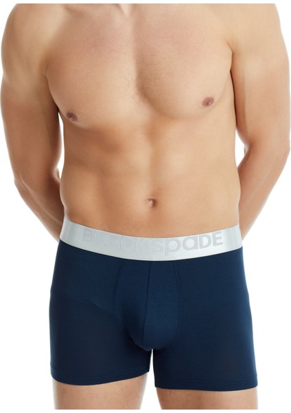 Erkek Modal Elastan Boxer Silver 9302 - Lacivert