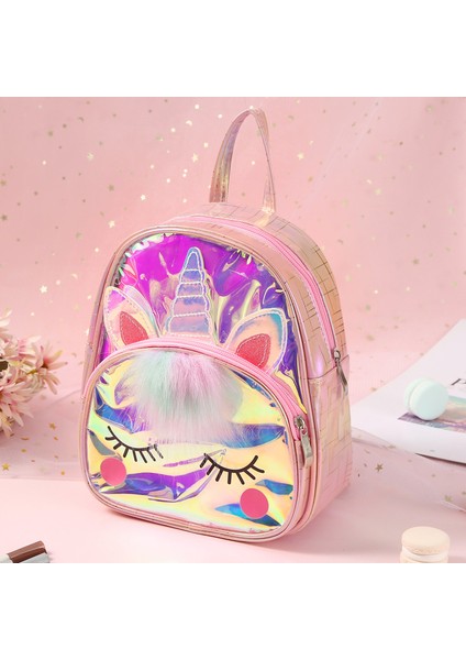 Unicorn Çocuk Sırt Çantası Kız Küçük Prenses Okul Çantası (Yurt Dışından)