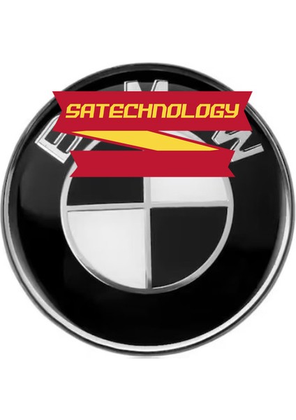 Bmwf10 Serisi Araçlar Için Logo Seti 7parça Kaput-Bagaj-Direksiyon-Jant(Siyah-Beyaz F10 Set)